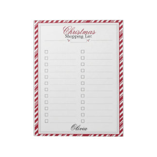 Bloco de Notas Personalizado para Lista de Compras