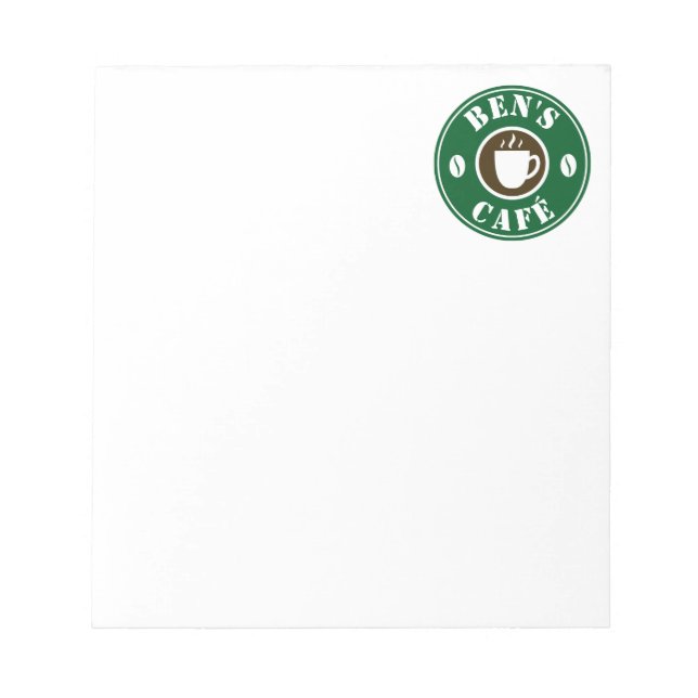 Bloco de notas personalizado para logotipo de xíca (Frente)