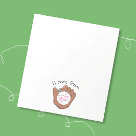 Bloco de Notas Personalizado para Menina de Softba