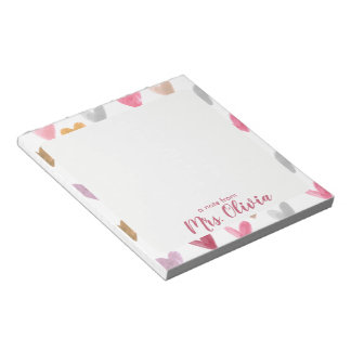 Bloco de Notas Personalizado para Mesa de Professo