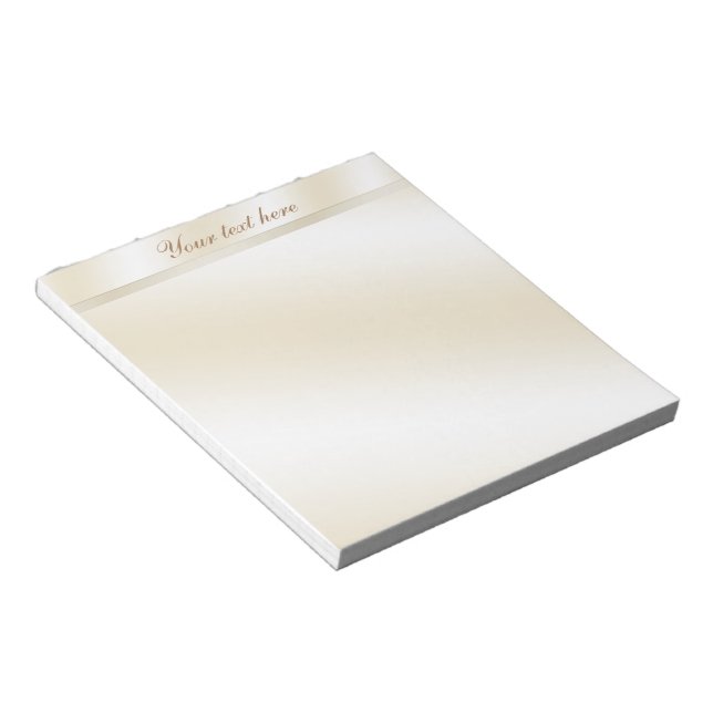 Bloco de Notas Personalizado Reflexo Dourado (Inclinado)