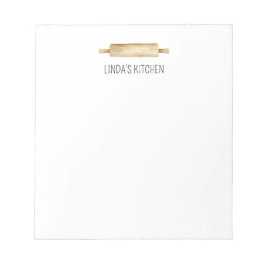 Bloco de Notas Personalizado Rolo de Massa Aquarel