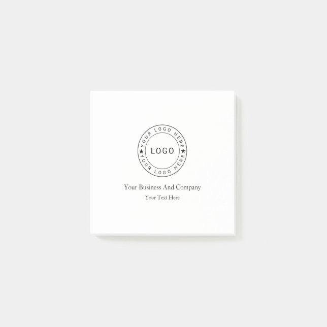 Bloco De Notas Personalizado seu logotipo e texto (Frente)