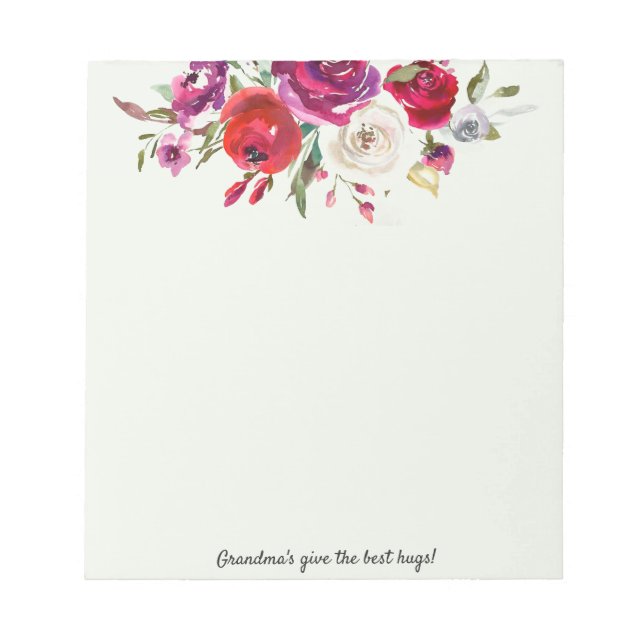 Bloco de Notas Personalizado Seu Presente De TEXTO (Frente)