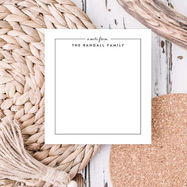 Bloco de Notas Personalizado Simples Quadrado (Criador carregado)