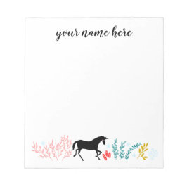 Bloco de Notas Personalizado Unicorn