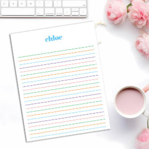 Bloco de Notas Personalizado Vinculado ao Arco-Íri