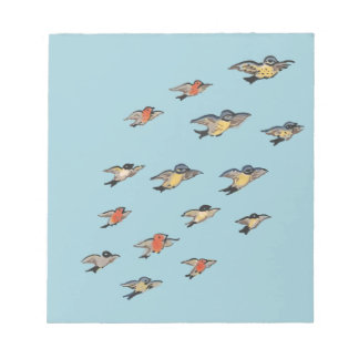 Bloco De Notas Personalizado | Vintage Bird Design