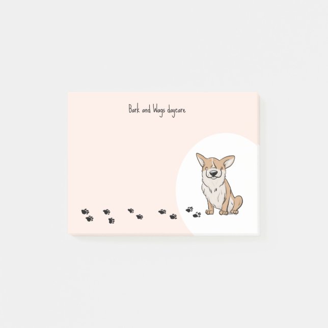 Bloco De Notas Personalizar Corgi (Frente)