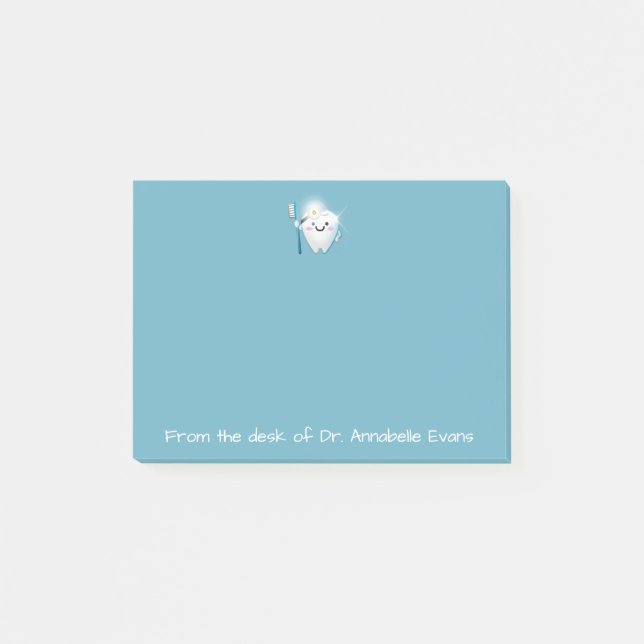 Bloco De Notas Personalizar Dentista Bonito (Frente)