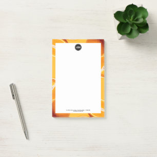 Bloco De Notas Personalizar empresa   Empresa Orange