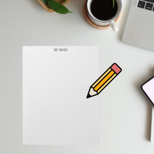 Bloco De Notas Personalizar Linhas Mínimas Mínimas Simples