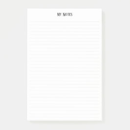 Bloco De Notas Personalizar Linhas Mínimas Mínimas Simples