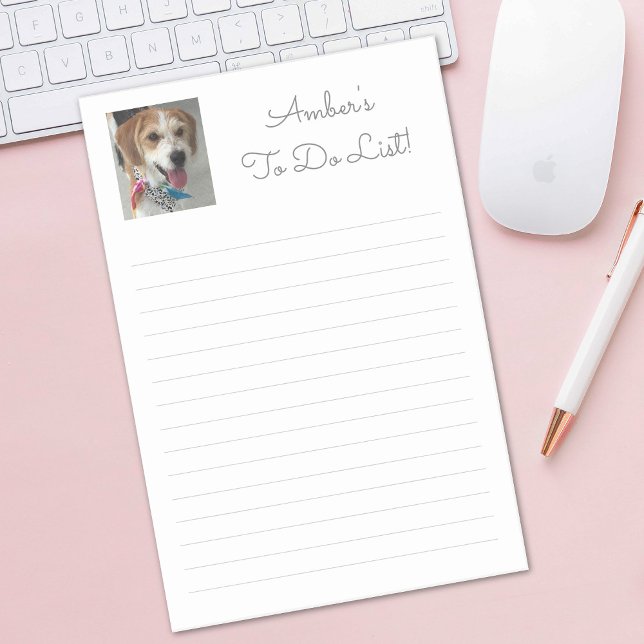 Bloco De Notas Personalizar Nome, Foto e Mensagem, Linhas Classif (Criador carregado)