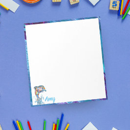 Bloco De Notas Personalizar o jumping do golfinho no lápis de cor