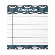 Personalizar Padrão Geométrico Quadrado Azul Moder