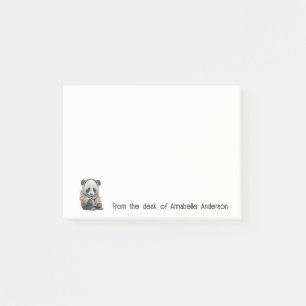 Bloco De Notas Personalizar Panda Bonita