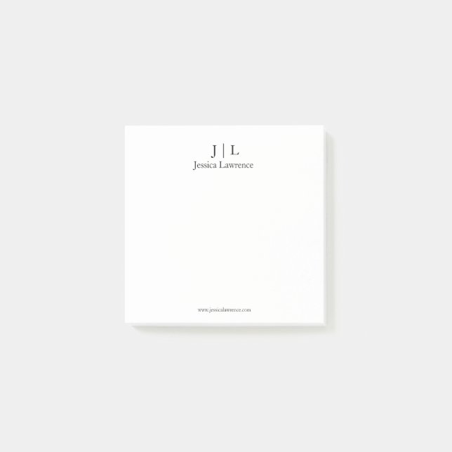 Bloco de notas personalizável de design minimalist (Frente)