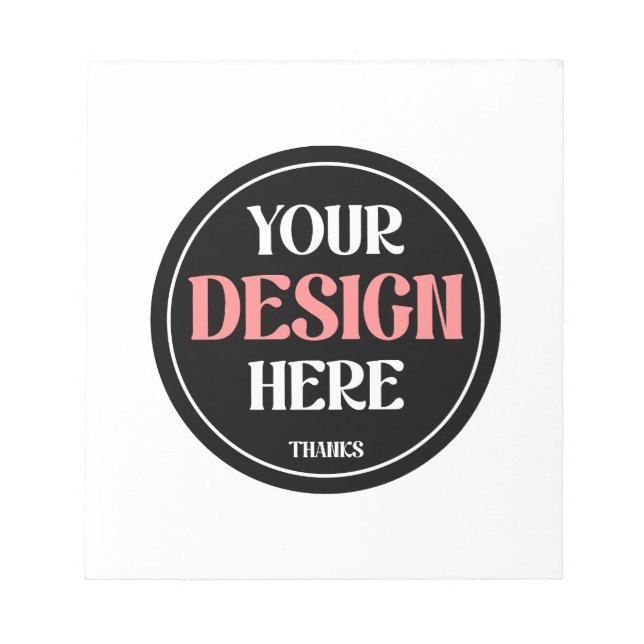 Bloco De Notas Personalizável, moderno, elegante e eterno (Frente)