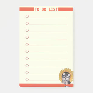 Bloco De Notas Personalizável Para Fazer Lista E Cachorro Cortado