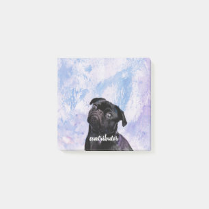 Bloco De Notas Personalize o seu possuem muito o cão preto do