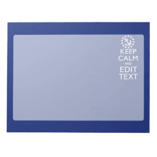 Bloco De Notas Personalize Your Nautical Keep Calm And Edit Text