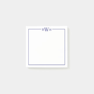 Bloco De Notas Personalized Border Monogram Stationery