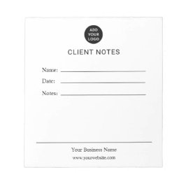 Bloco De Notas Personalized Client Notes Notepad