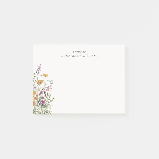 Bloco De Notas  Personalized Elegant Boho Chic (Frente)