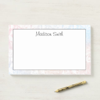 Bloco De Notas Personalized Geometric 