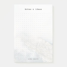 Bloco De Notas Personalized Minimalist Mountain Dot Grid