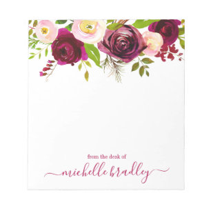 Bloco De Notas Personalized Name From The Desk Of Notepad