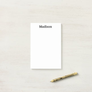 BLOCO DE NOTAS PERSONALIZED NAME STYLISH MODERN OFFICE SCHOOL 