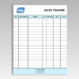 Bloco De Notas Personalized Small Business Sales Tracker Notepad