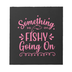 Bloco De Notas Pesca Arte Algo Peixe Acontecendo