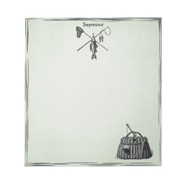 Bloco De Notas Pesca com mosca-da-safra (Frente)