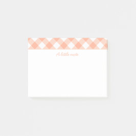 Bloco De Notas Pêssegos e anotações Postadas em Creme