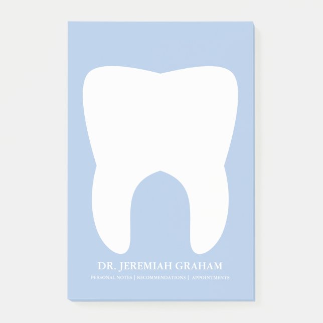 Bloco de notas pessoal do escritório do dentista (Frente)