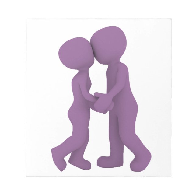BLOCO DE NOTAS PESSOAS ROPAS AO AMOR (Frente)