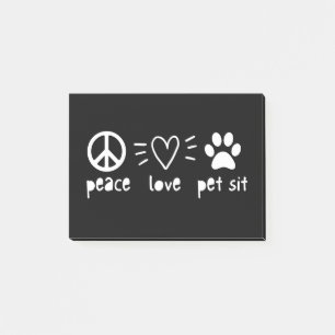 Bloco De Notas Pet Sit de Paz