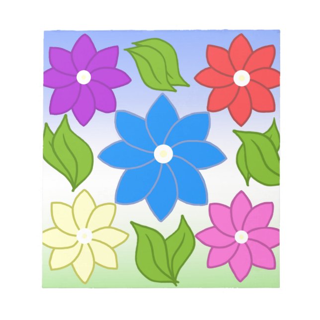 Bloco De Notas Pétalas de Verão (Frente)