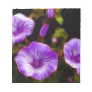 Bloco De Notas Petunias roxas