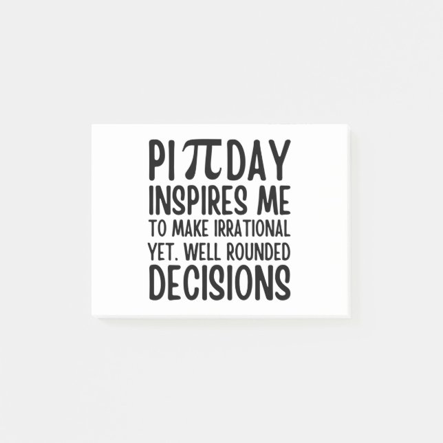 Bloco De Notas Pi Day Engraçado (Frente)