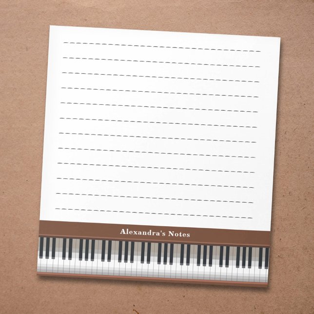 Bloco De Notas Piano Keys (Piano Keys Notepad)