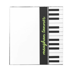 Bloco De Notas Piano Personalizado