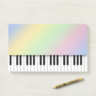 Bloco De Notas Piano Teclado Divertido Rainbow Music