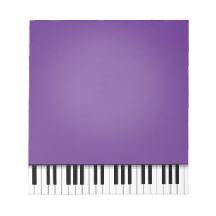 Bloco De Notas Piano Teclado Divertido Roxo 5.5x6 Música