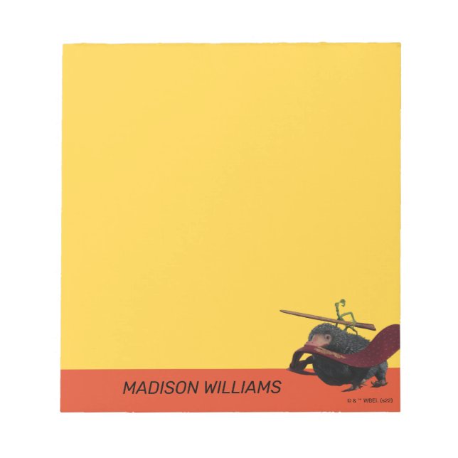 Bloco De Notas Pickett e Ursinho com Wand e Tie (Frente)