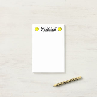 Bloco De Notas Pickleball Notas pós-it® com logotipo