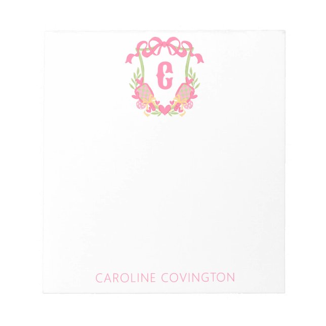 Bloco De Notas Pickleball Rosa e Verde Pickleball Paddle Paddle P (Frente)